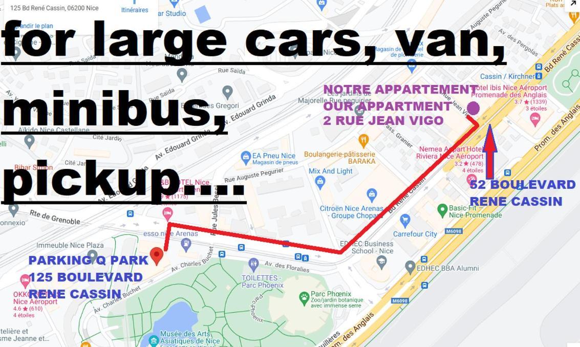 The Nice - 3 Rooms, 3Air Cond, 3Tv, 3Fans, 2 Wc, Wifi Everywhere 5Min Aeroport, Train, Beach, 1Min Tram, 15 Min Centre, Port, Parking Possible Extérieur photo